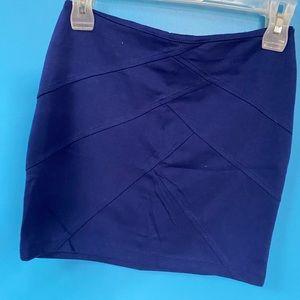 Navy blue mini skirt size small